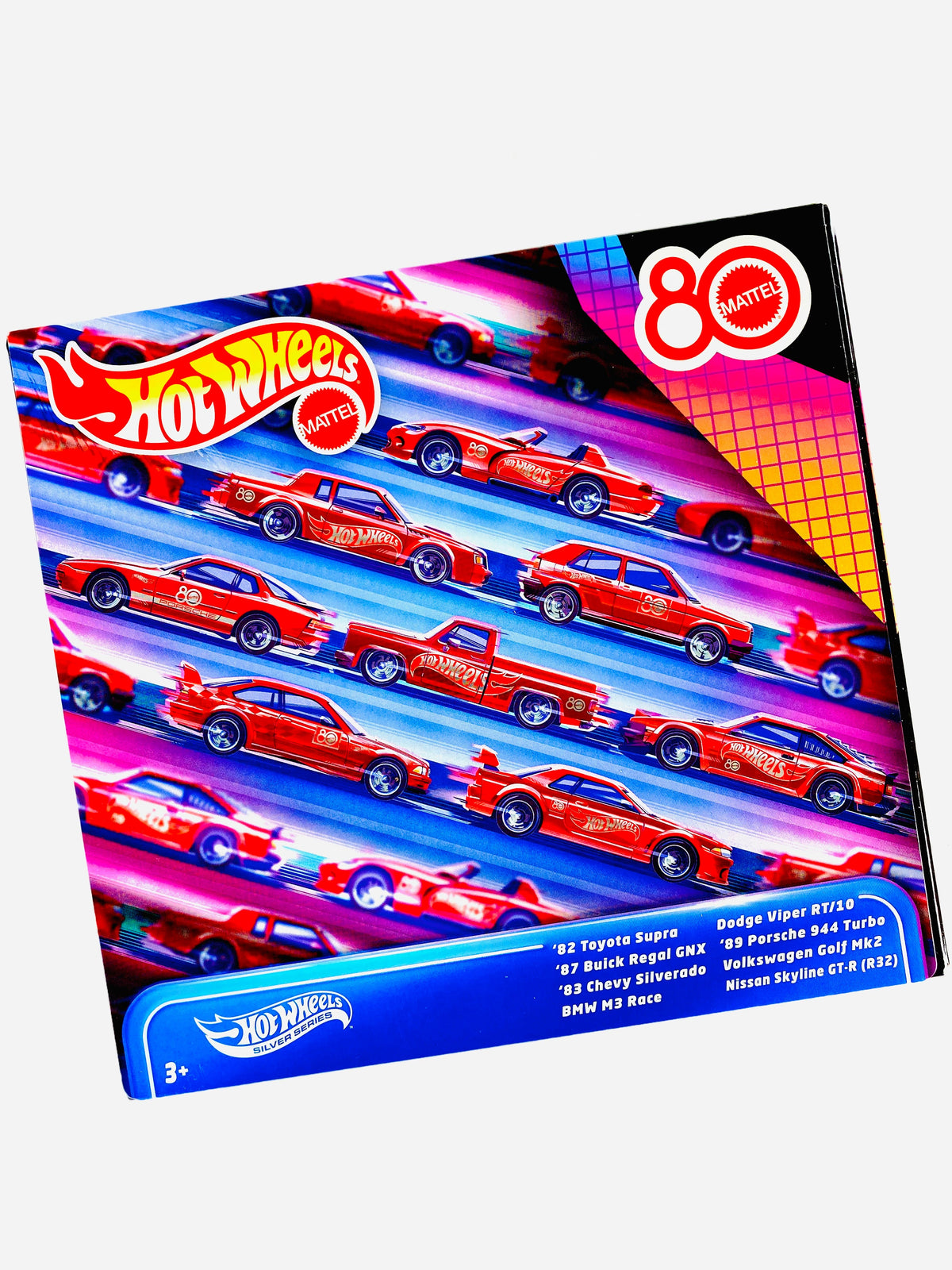 Hot Wheels 2025 80th Anniversary Silver Series 8-Pack - Damaged Box