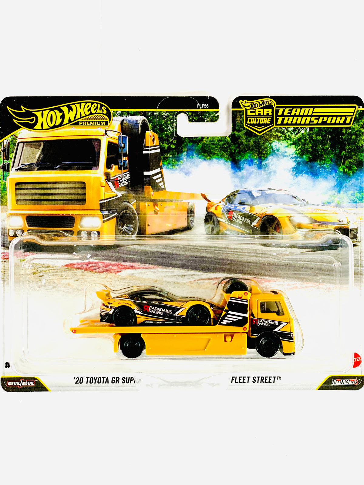 Hot Wheels 2026 Team Transport Case J Papadakis Racing ’20 Toyota GR Supra & Fleet Street #86 - Damaged Card