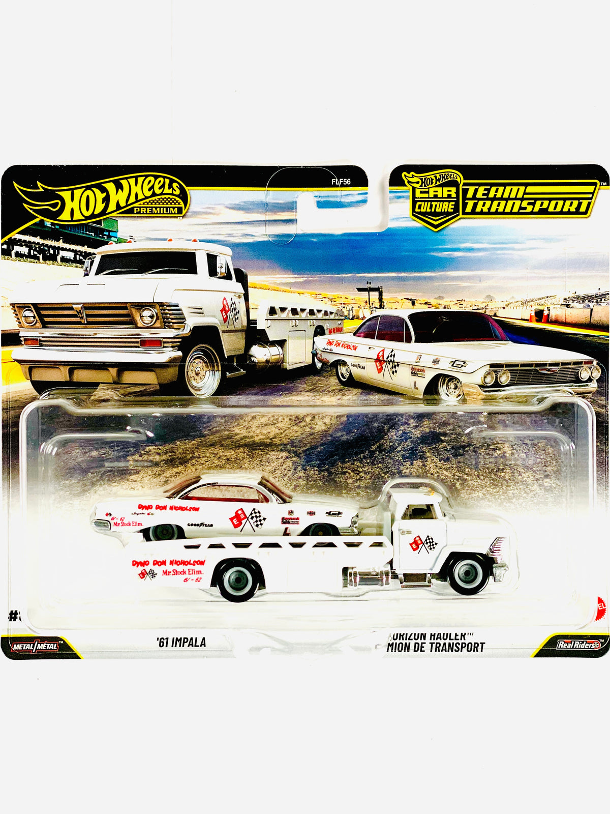 Hot Wheels 2026 Team Transport Case J Dyno Don Nicholson ’61 Impala & Horizon Hauler #87