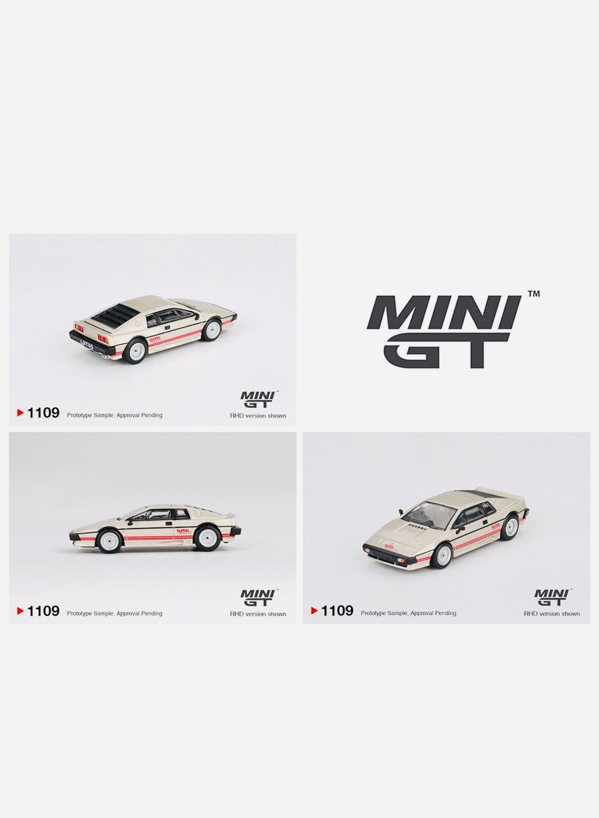 Mini GT Mijo Exclusive Lotus Esprit Turbo Metallic Silver #1109