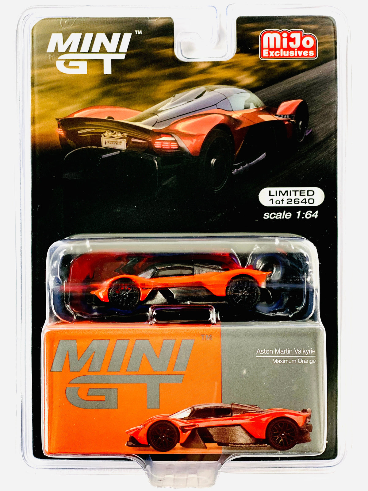 Mini GT Mijo Exclusive Aston Martin Valkyrie Maximum Orange #678