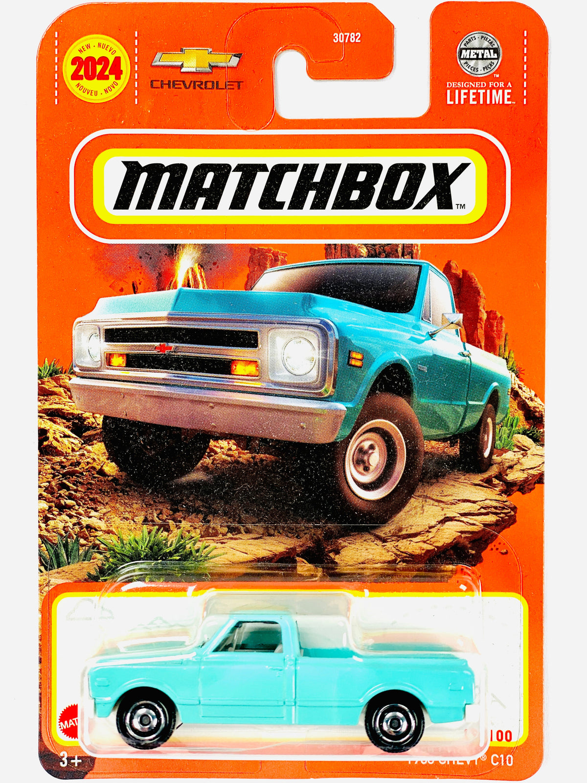 Matchbox 2024 Basic Case D 1968 Chevy C10 - Damaged Card/Blister