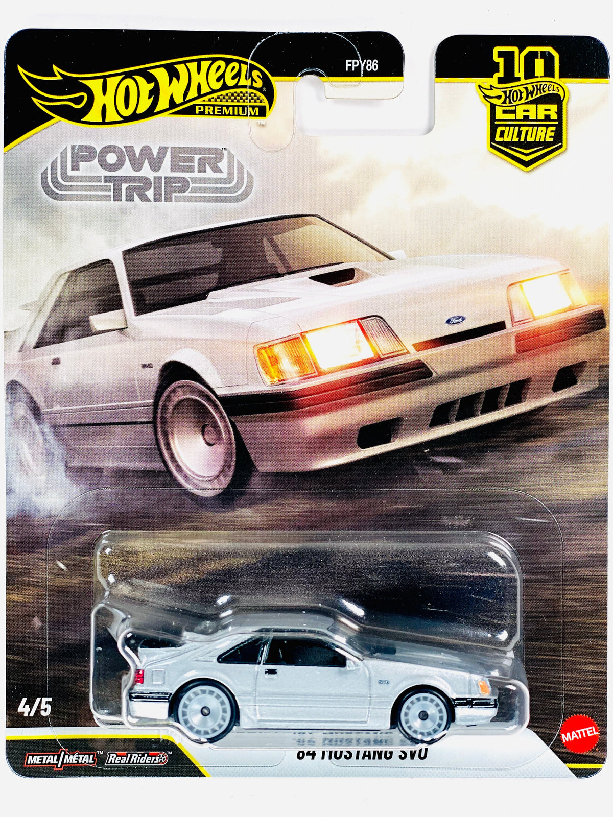 Hot Wheels 2026 Car Culture Power Trip '84 Mustang SVO - Damaged Card