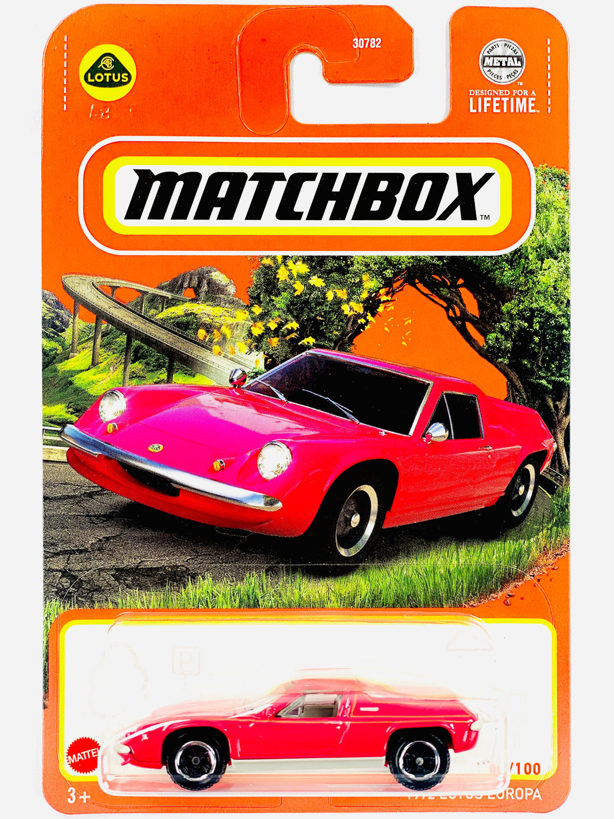 Matchbox 2024 Basic Case G 1972 Lotus Europa - Damaged Card