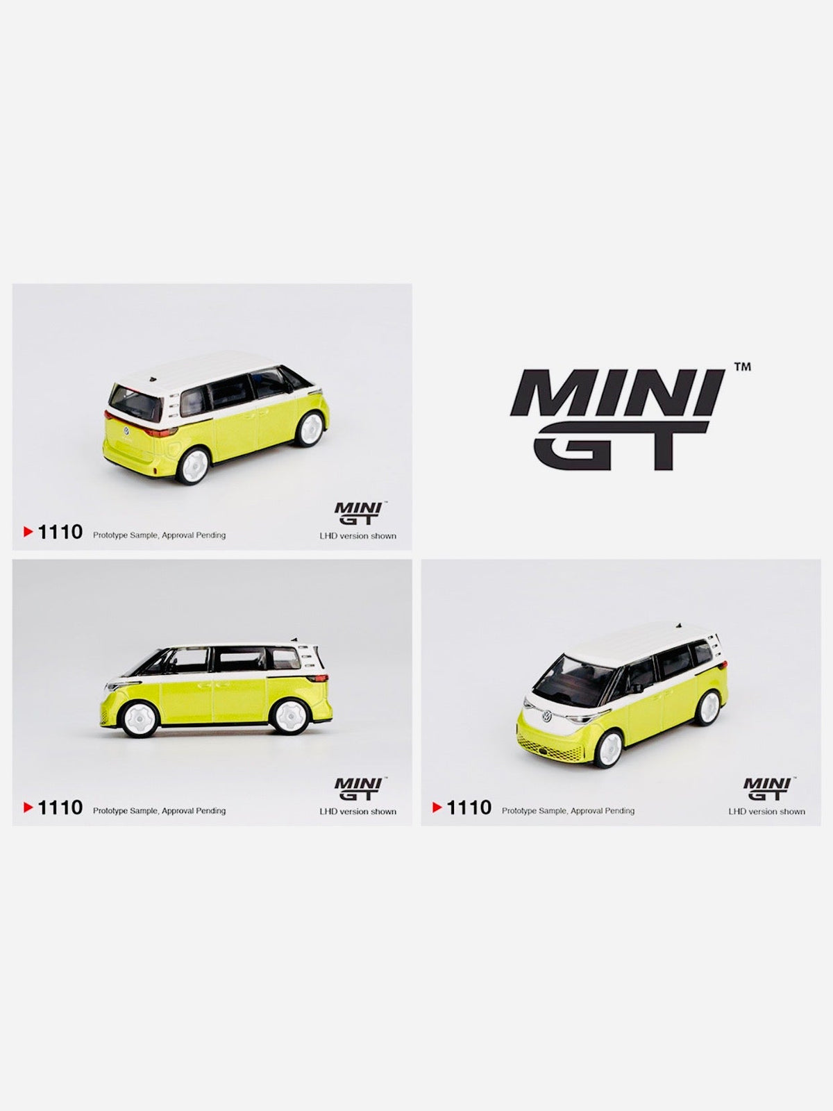 Mini GT Mijo Exclusive Volkswagen ID. Buzz Candy White/Pomelo Yellow #1110