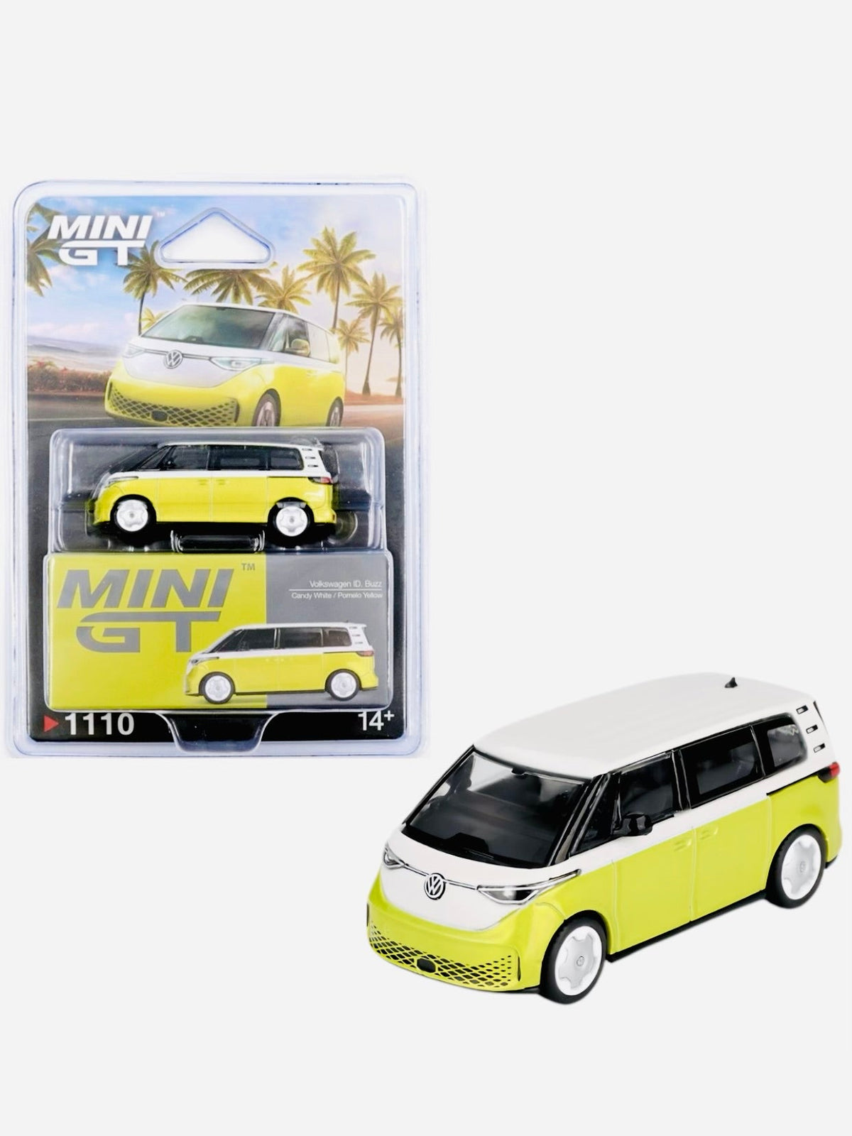 Mini GT Mijo Exclusive Volkswagen ID. Buzz Candy White/Pomelo Yellow #1110