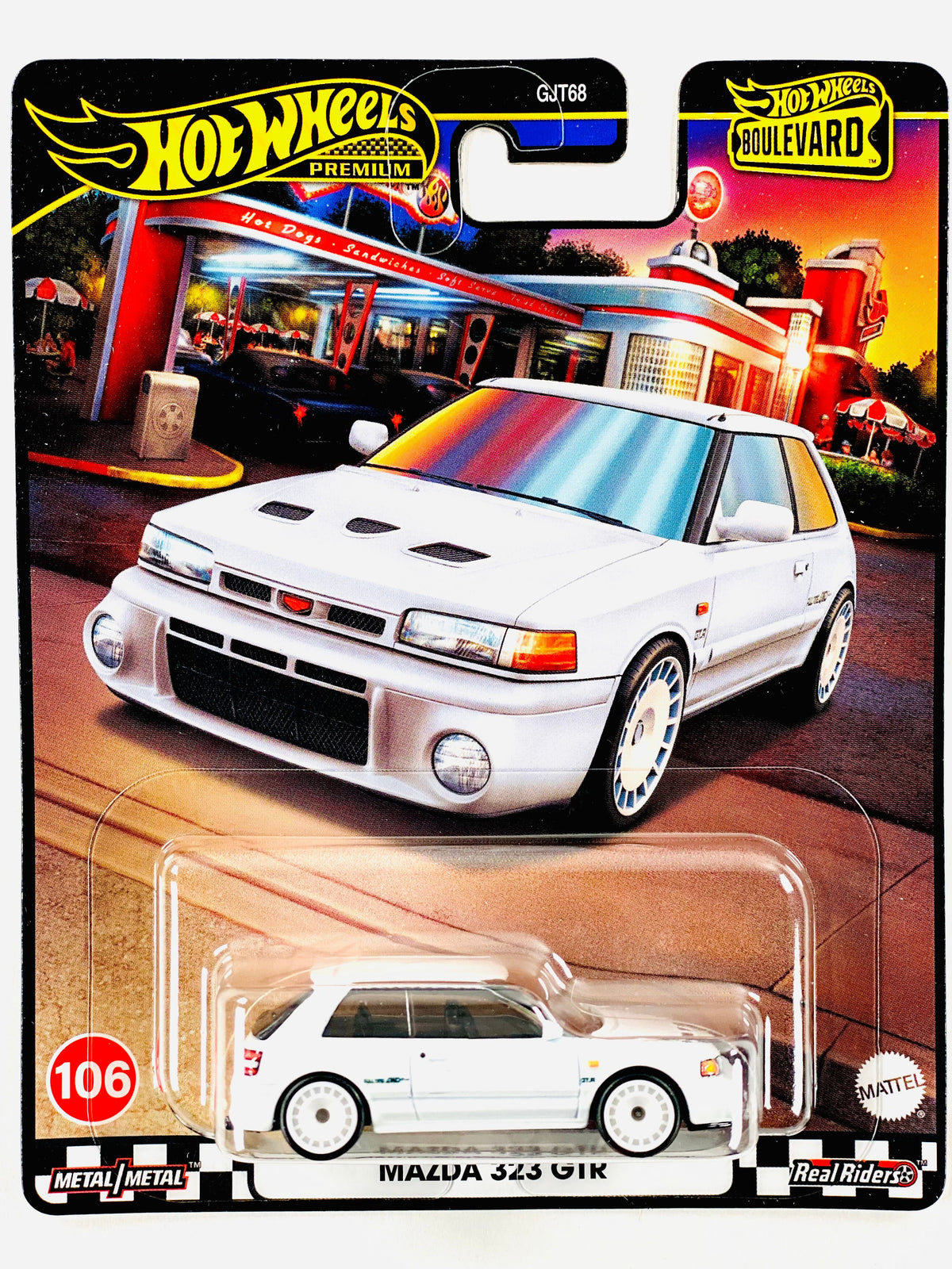 Hot Wheels 2024 Boulevard Mazda 323 GTR #106 - Damaged Card/Blister