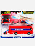 Hot Wheels 2024 Team Transport Case D Euro Hauler & '94 Nissan 300 ZX GTS #73 - Damaged Card