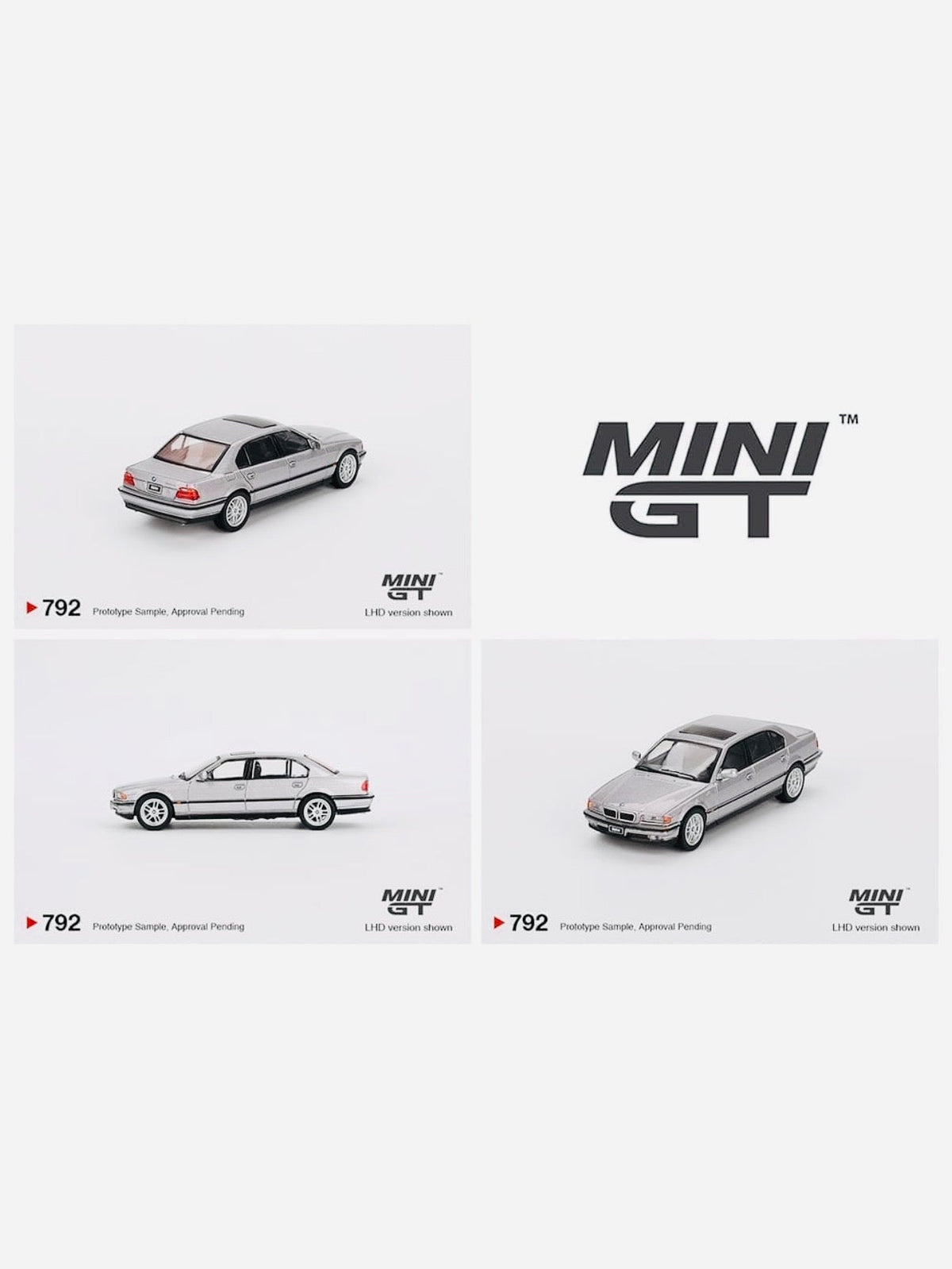Mini GT Mijo Exclusive BMW 750IL Aspen Silver Metallic #792