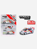 Tarmac Works Mijo Exclusive Mitsubishi Lancer Evolution IV Rallye Monte-Carlo 1997 Tommi Mäkinen / Seppo Harjanne