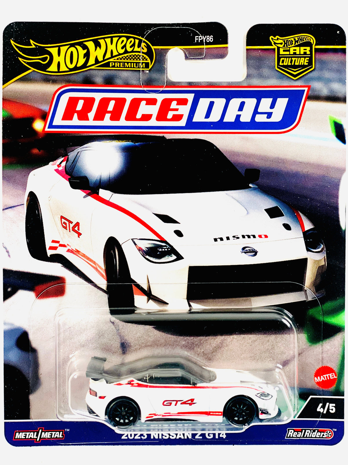 Hot Wheels 2024 Race Day 2 Case D 2023 Nissan Z GT4 - Damaged Card