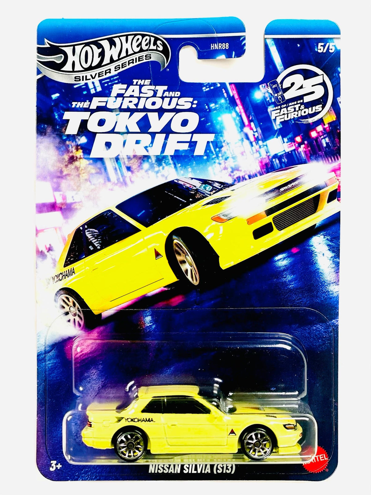 Hot Wheels 2026 Silver Series Fast & Furious Tokyo Drift Nissan Silvia (S13) - Damaged Card