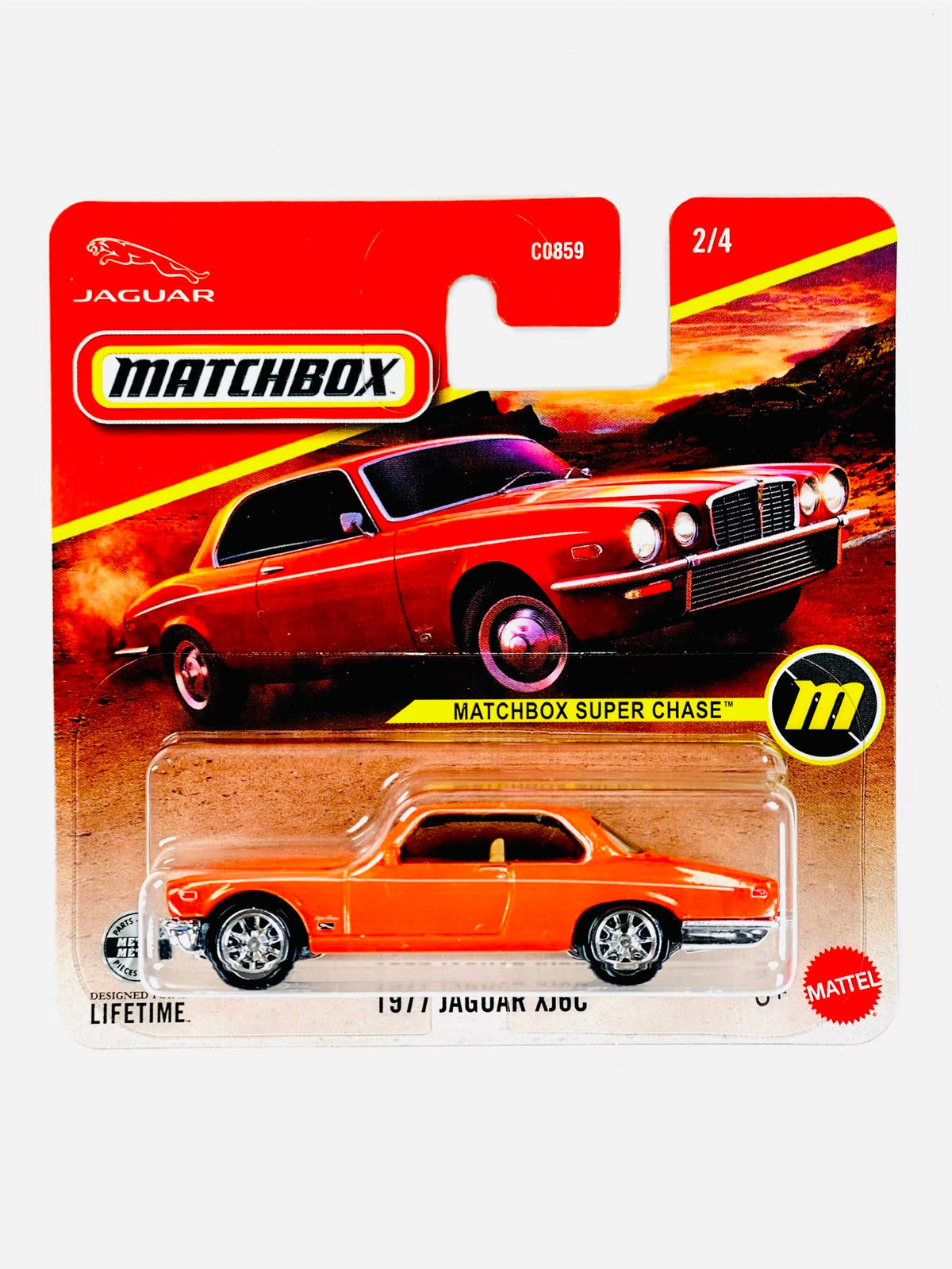 Matchbox 1977 Jaguar XJ6C Short Card - Damaged Card