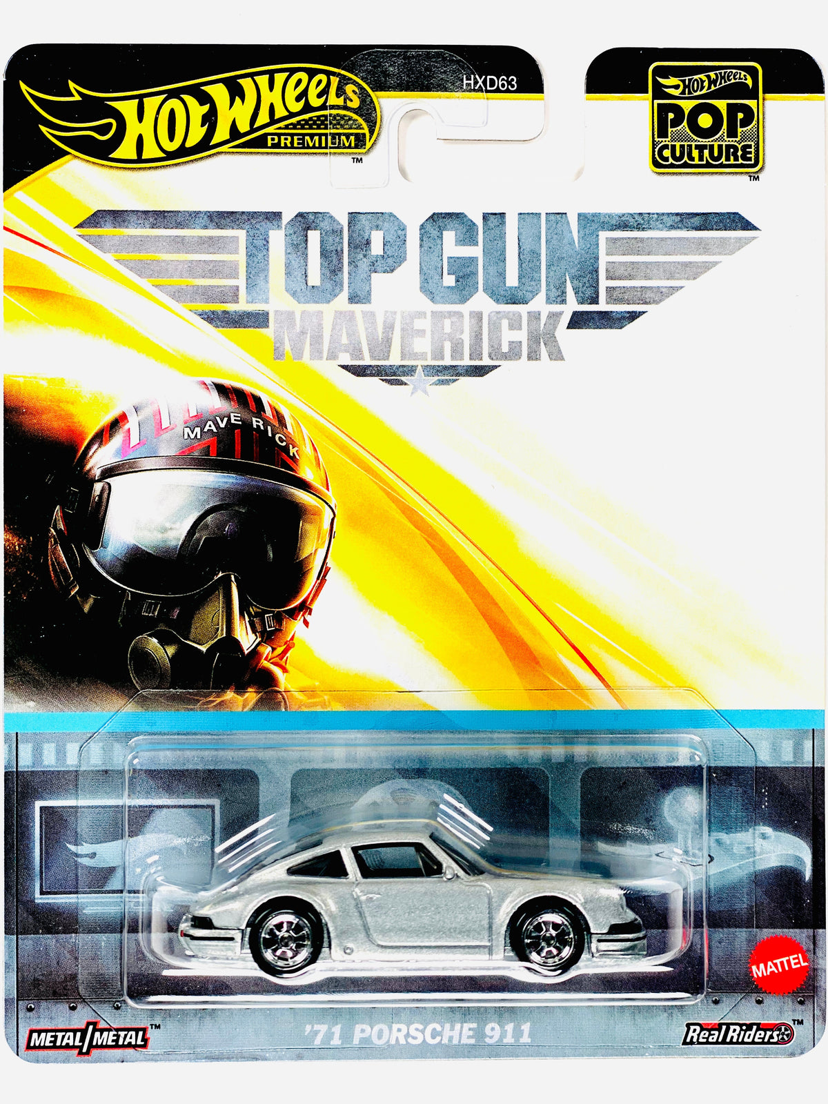 Hot Wheels 2025 Pop Culture Case K Top Gun Maverick '71 Porsche 911 - Damaged Card