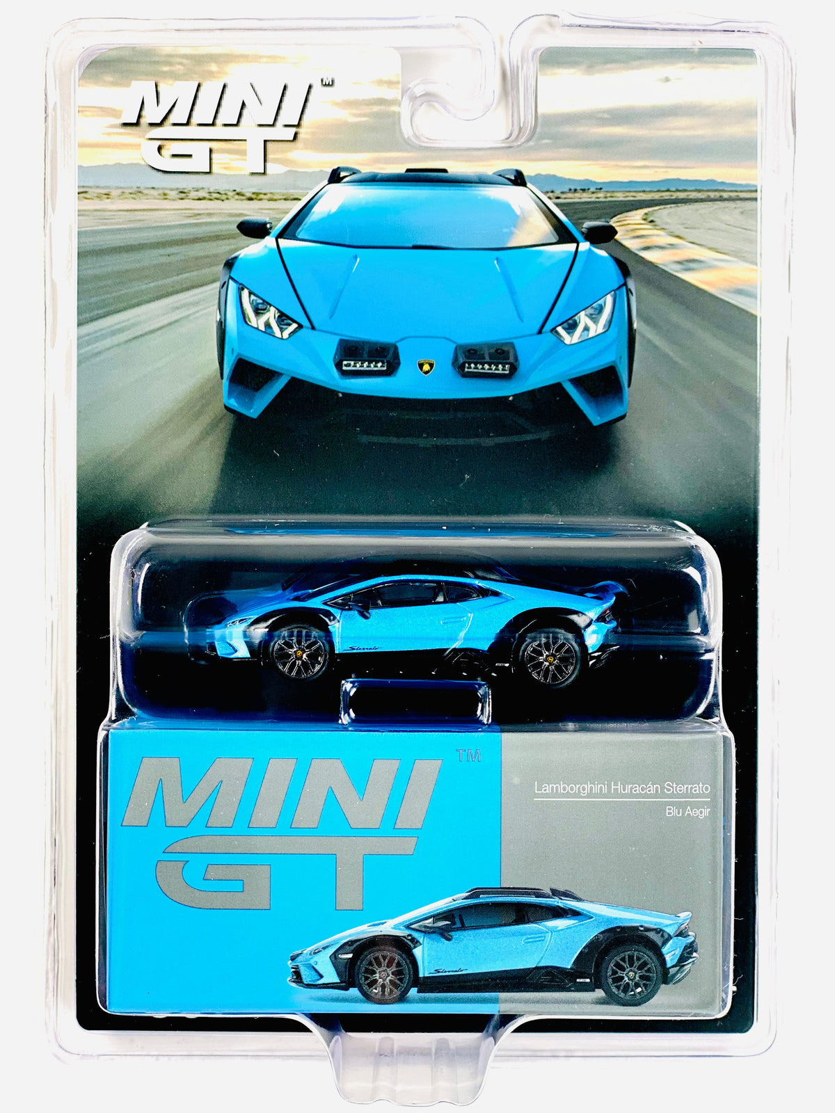 Mini GT Mijo Exclusive Lamborghini Huracán Sterrato Blu Aegir #807