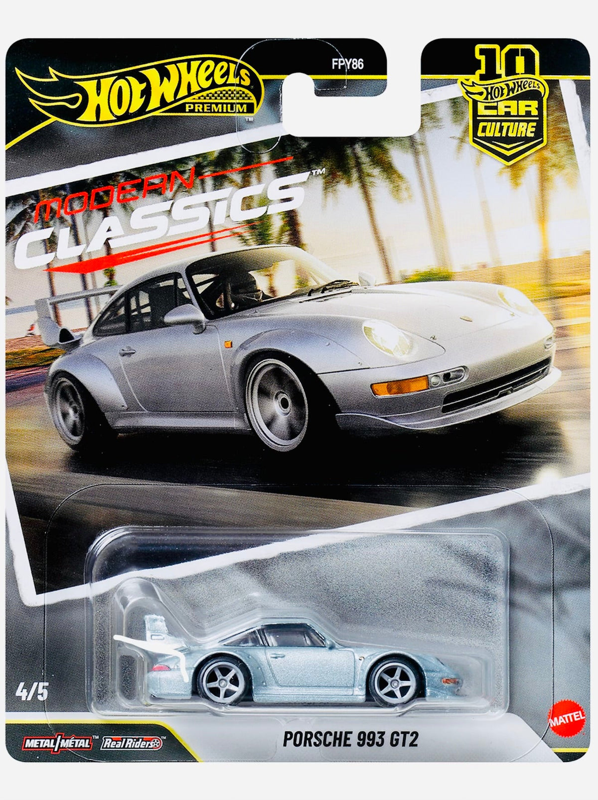 Hot Wheels 2026 Car Culture Porsche 993 GT2 Factory Sealed Solid Pack (4 Cases)