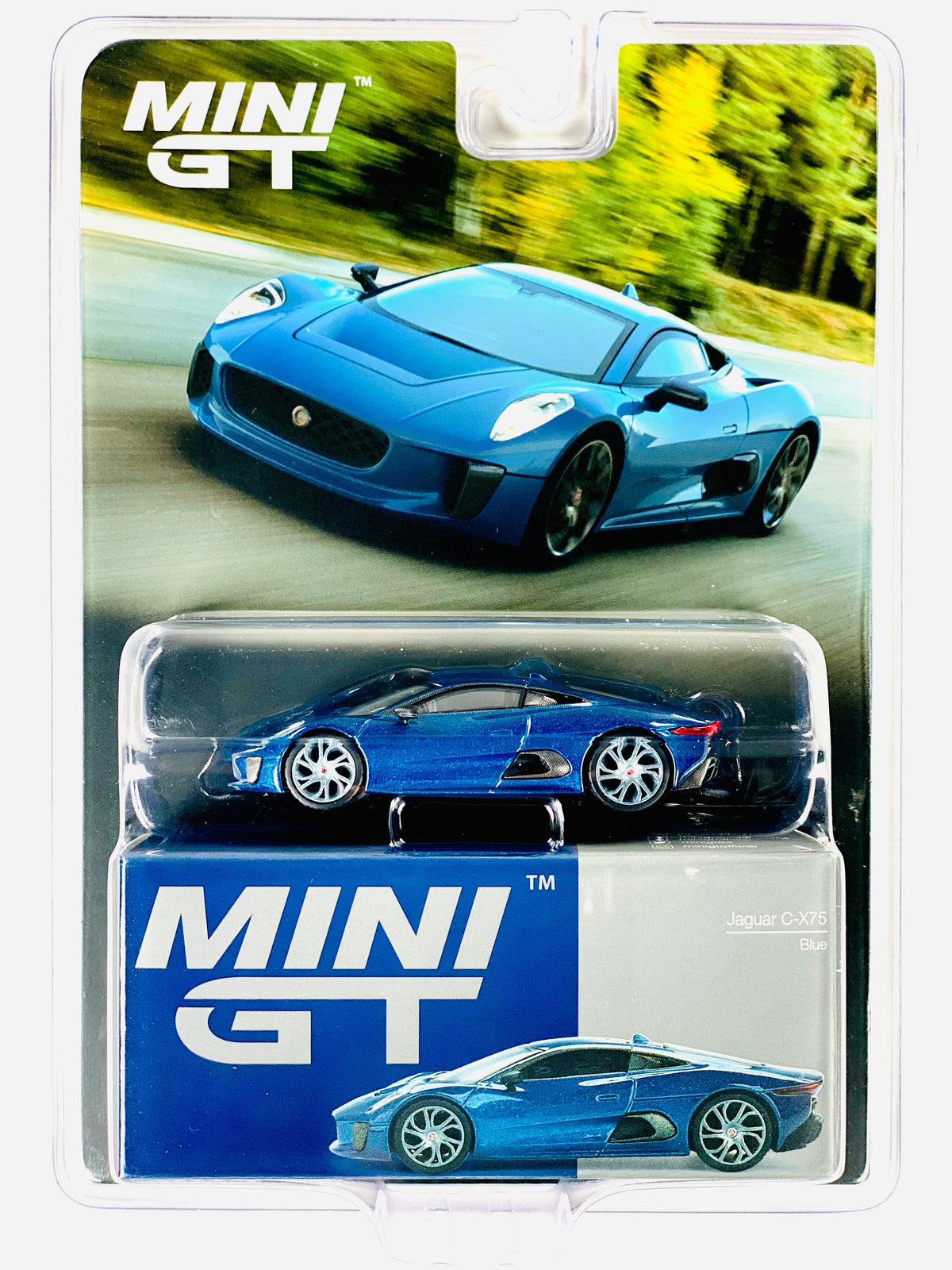 Mini GT Mijo Exclusive Jaguar C-X75 Blue #884