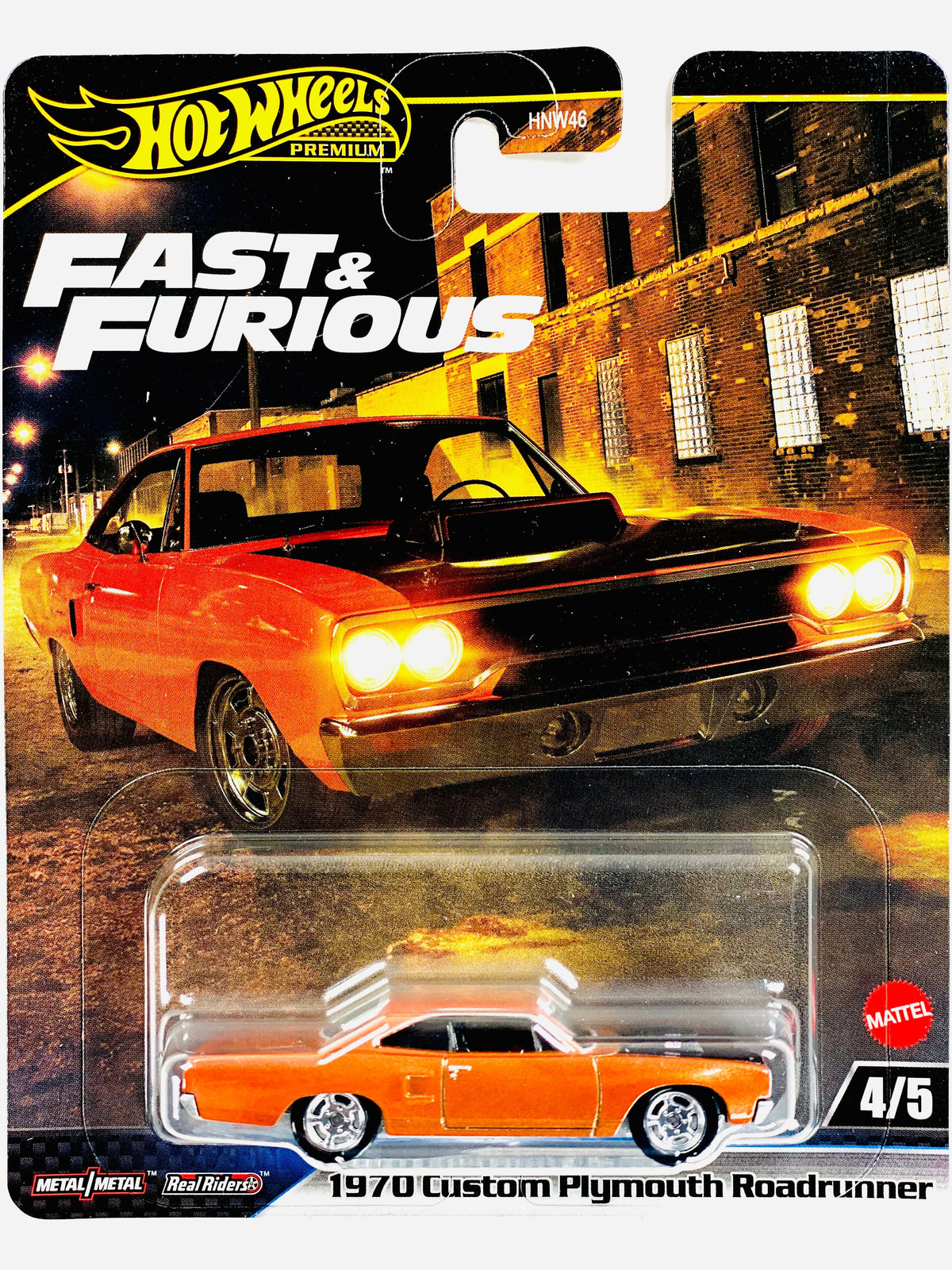 Hot Wheels 2025 Fast & Furious Case L 1970 Custom Plymouth Roadrunner - Damaged Card