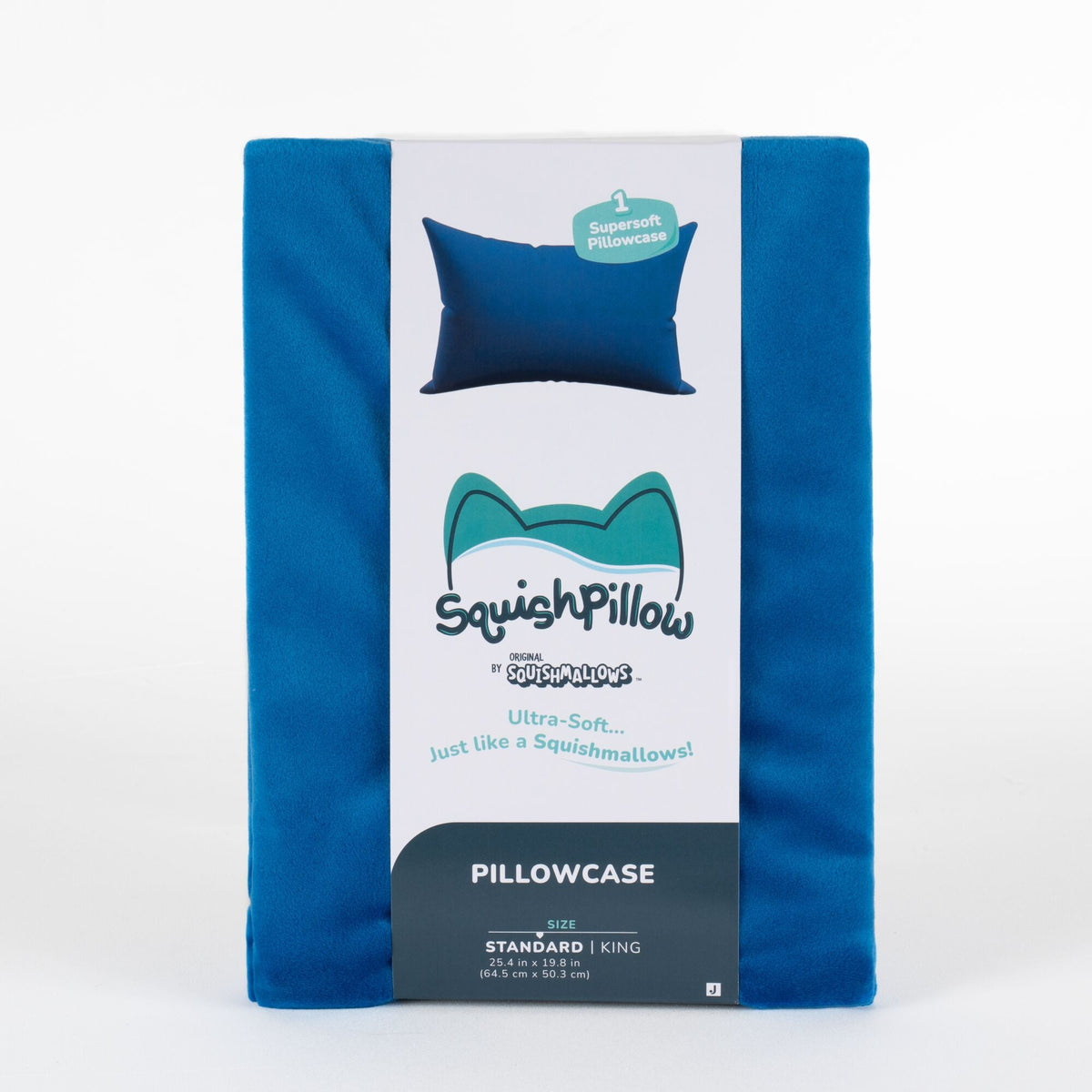"Solid Slumber" Navy SquishPillow Pillowcase (Standard)