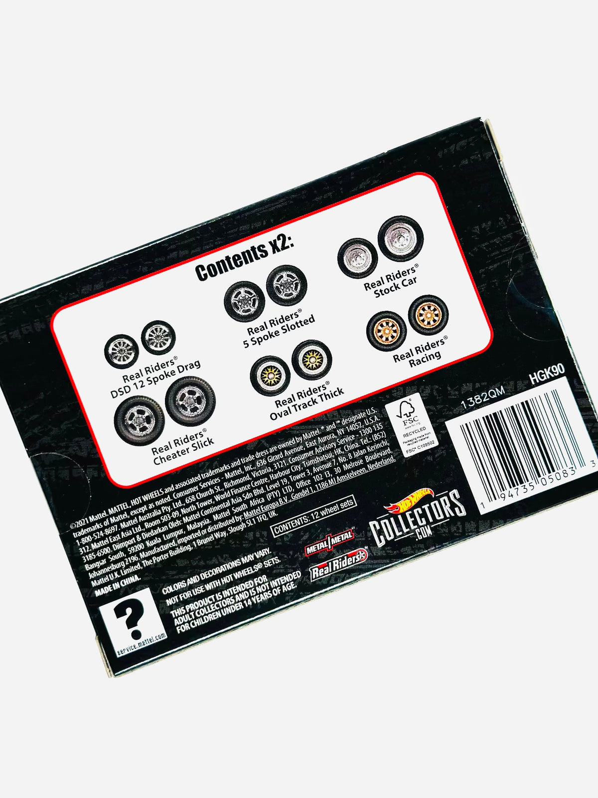 Hot Wheels 2022 RLC Exclusive Real Riders Wheel Pack Set 4