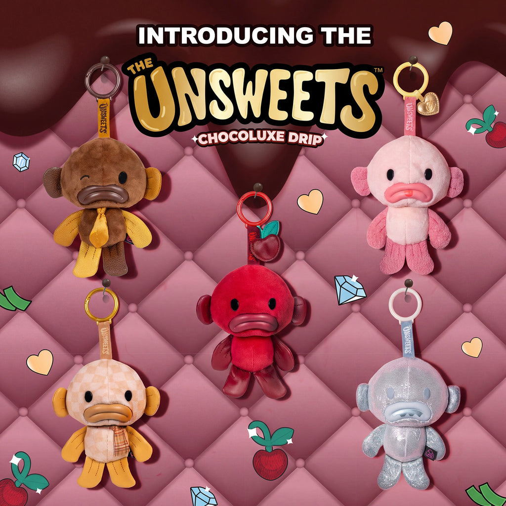 Unsweets 5-Inch Chocoluxe Drip Plush Keychain Blind Box