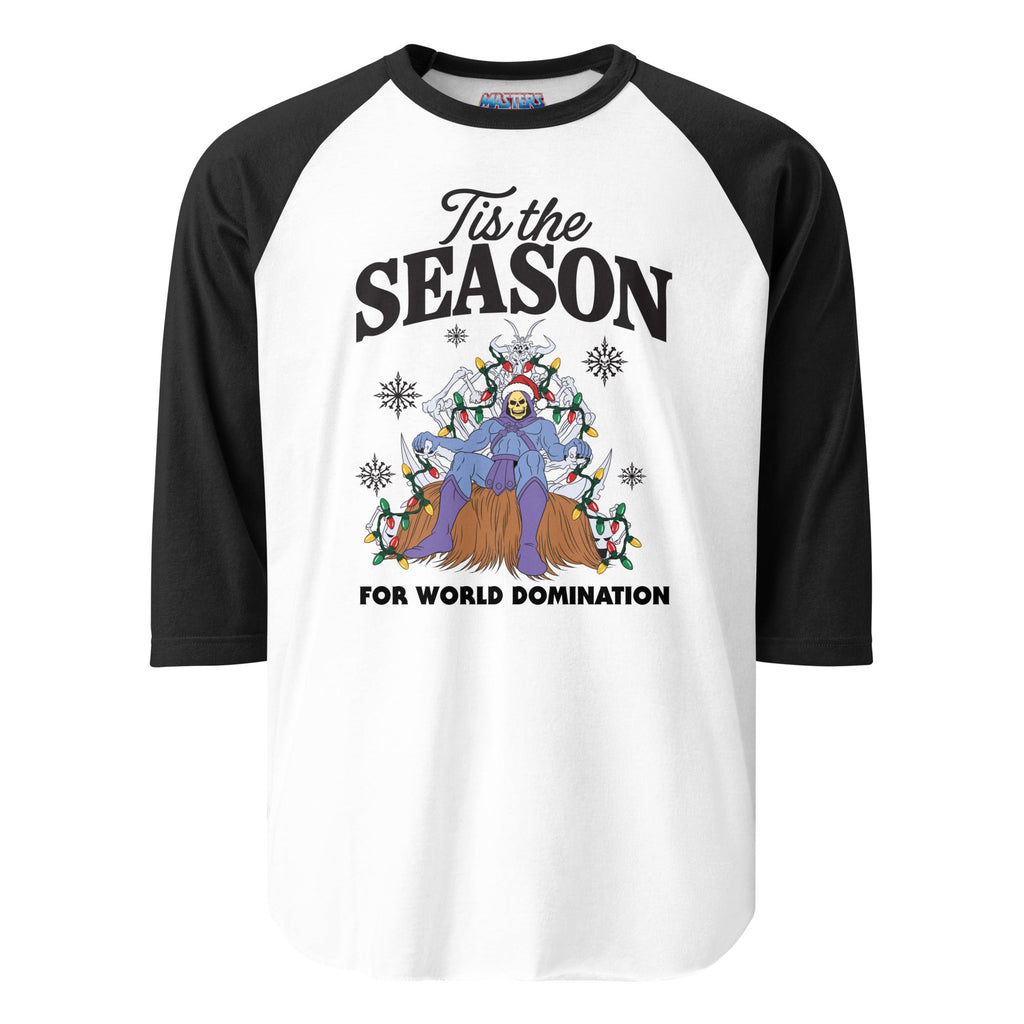 Masters of the Universe Skeletor Tis the Season White Ringer Tee